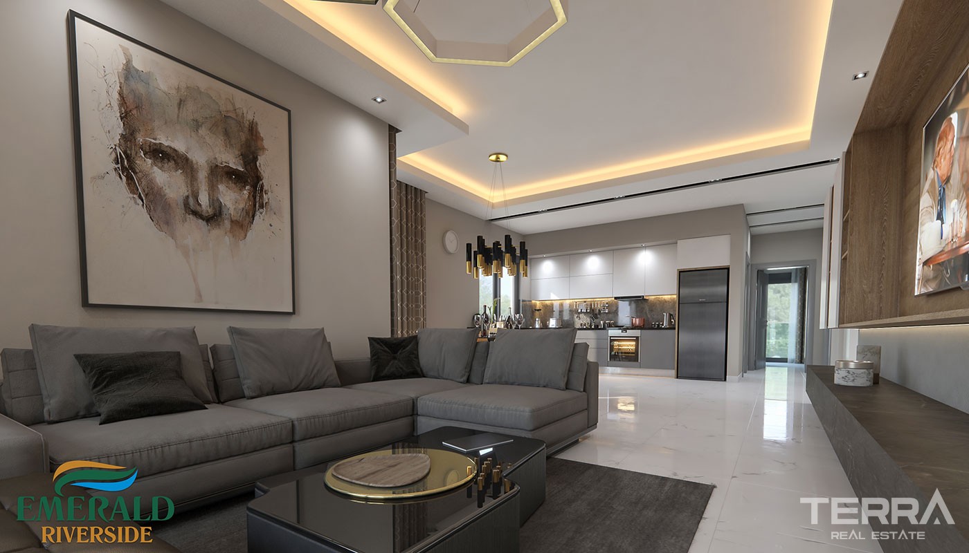 Emerald Riverside — Apartments for Sale in Alanya, Oba, Turkey - 17172