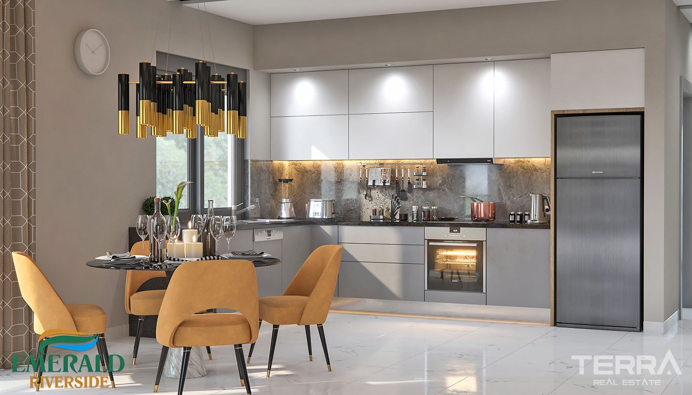 Emerald Riverside — Apartments for Sale in Alanya, Oba, Turkey - 17174
