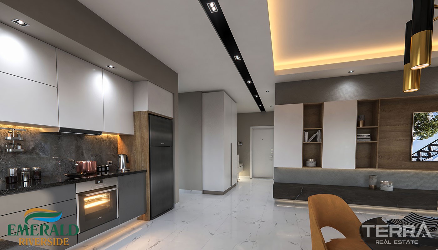 Emerald Riverside — Apartments for Sale in Alanya, Oba, Turkey - 17175