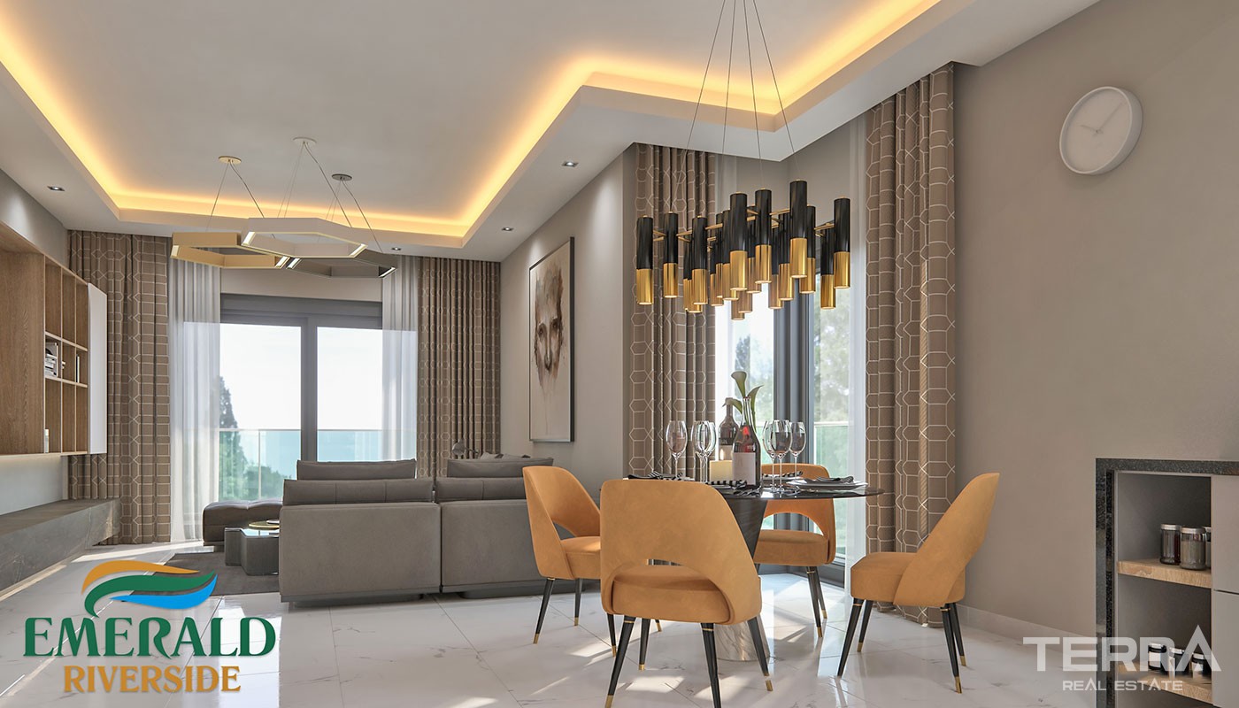 Emerald Riverside — Apartments for Sale in Alanya, Oba, Turkey - 17178