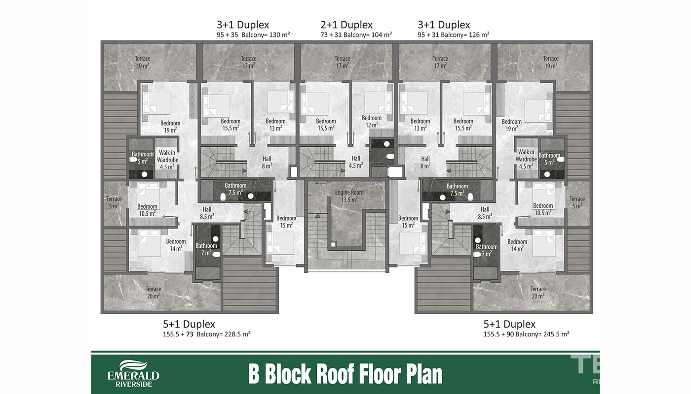 Emerald Riverside — Apartments for Sale in Alanya, Oba, Turkey - 17200