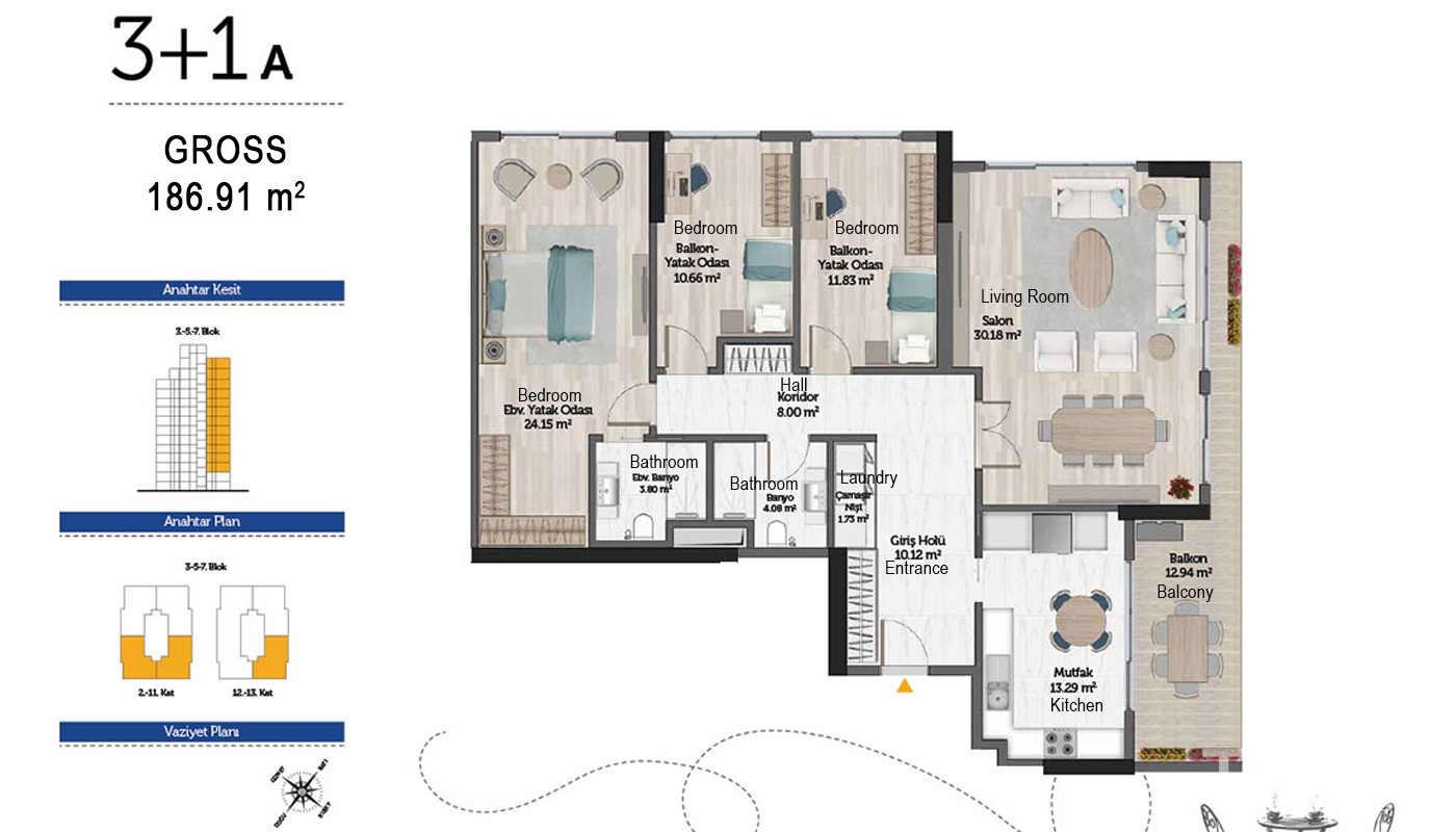 High-quality Istanbul Apartments with Stunning Architecture - 17150