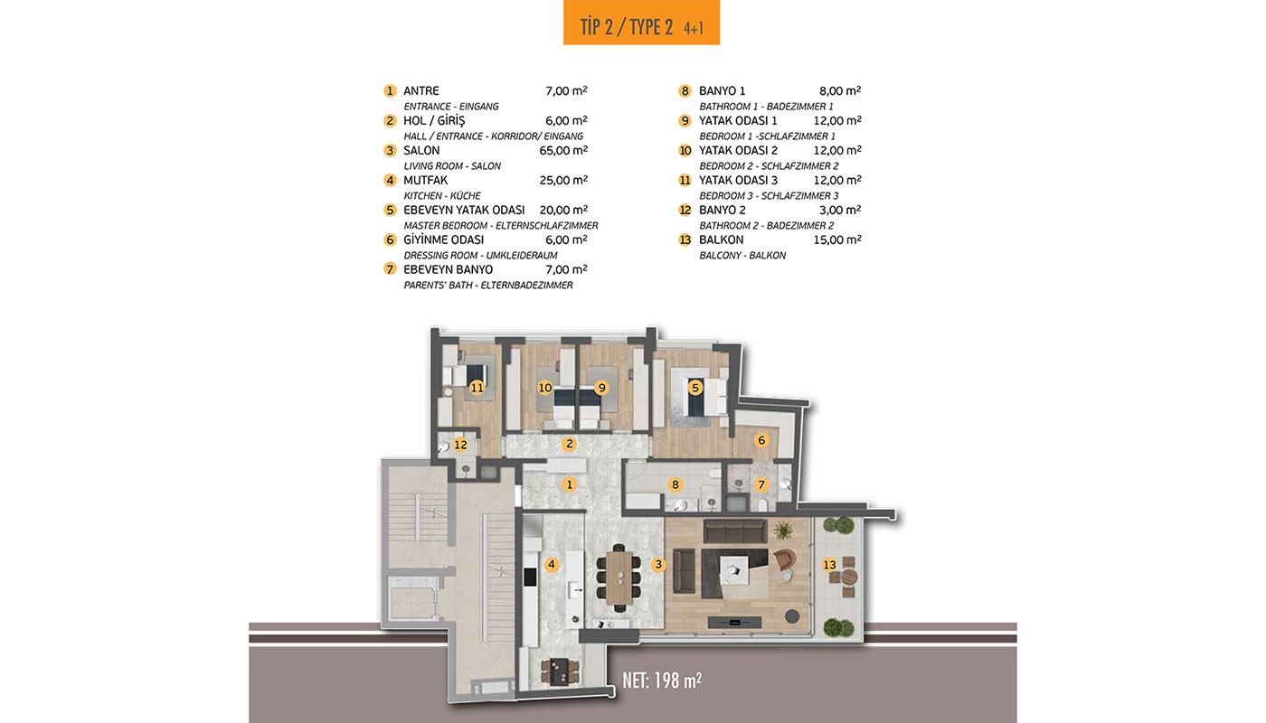 Smartly-Designed Apartments by the Sea in Makiport in Konyaaltı - 20198