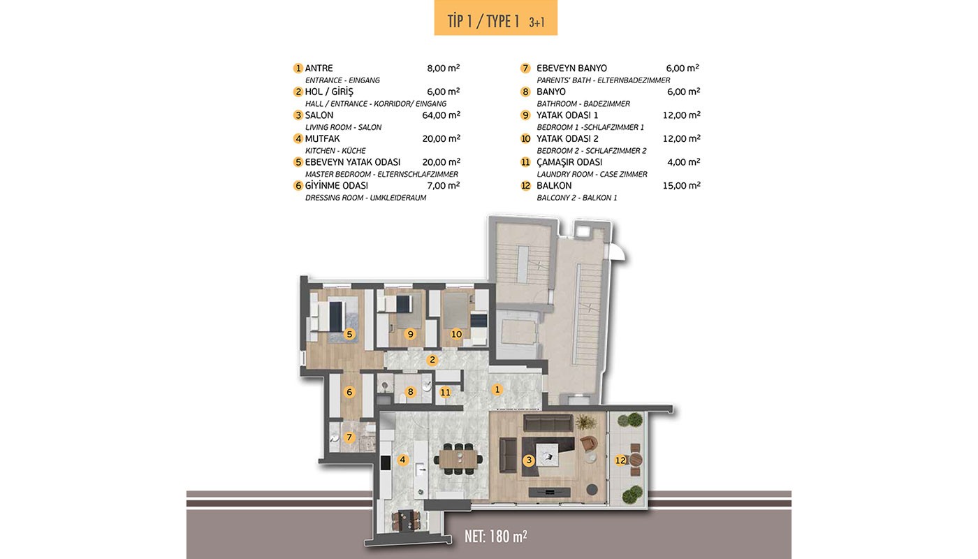 Smartly-Designed Apartments by the Sea in Makiport in Konyaaltı - 20199