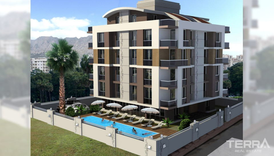 Luxury Apartments Close to Harbour in Sapphire Residence, Konyaaltı