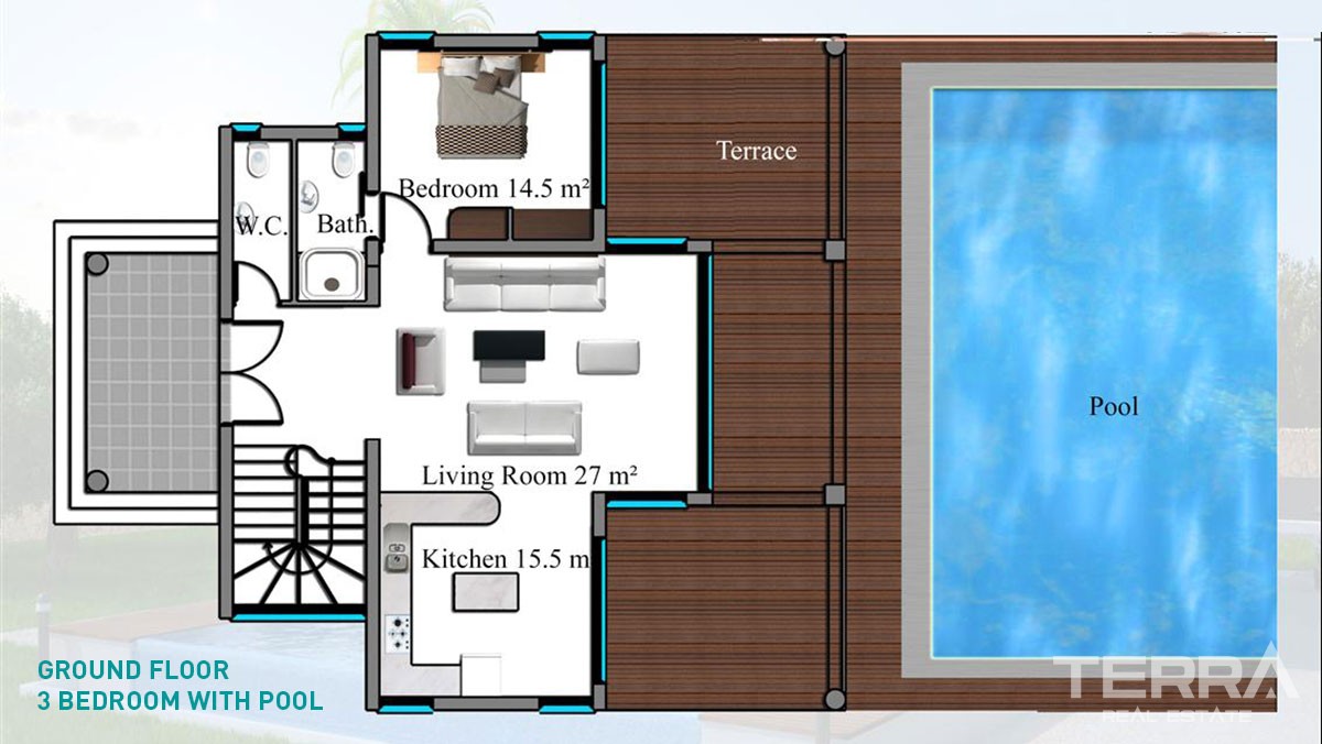 Sea View Villas in Kyrenia Esentepe With Private Pool - 20661