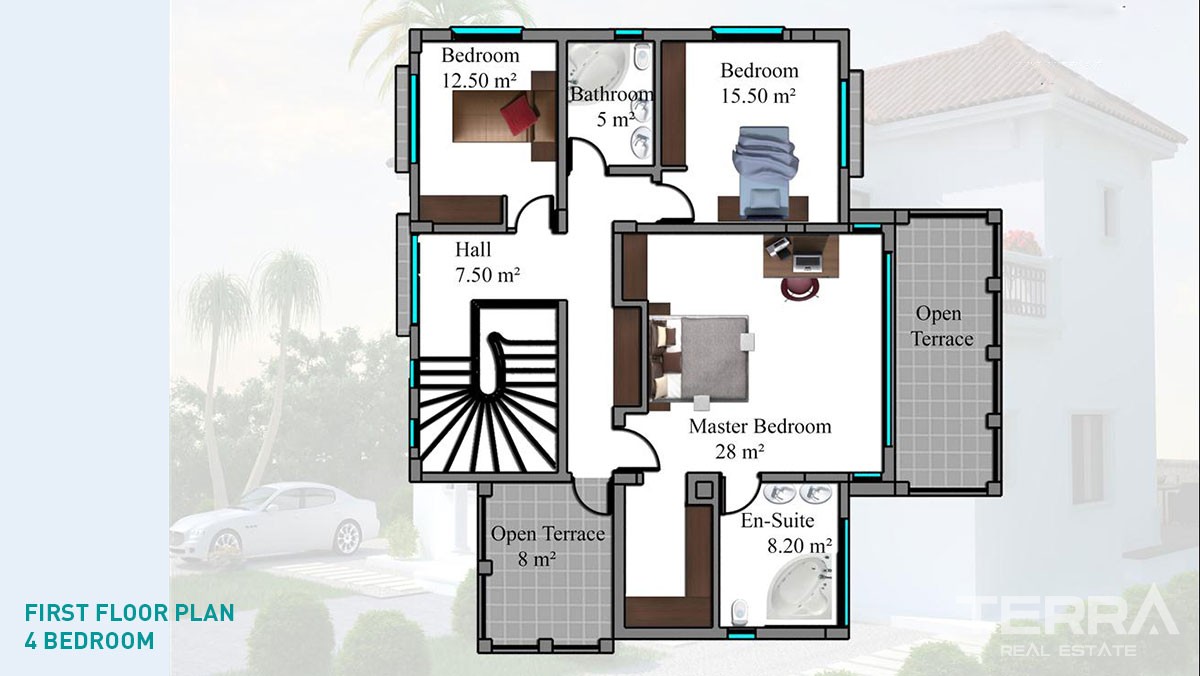 Sea View Villas in Kyrenia Esentepe With Private Pool - 20666