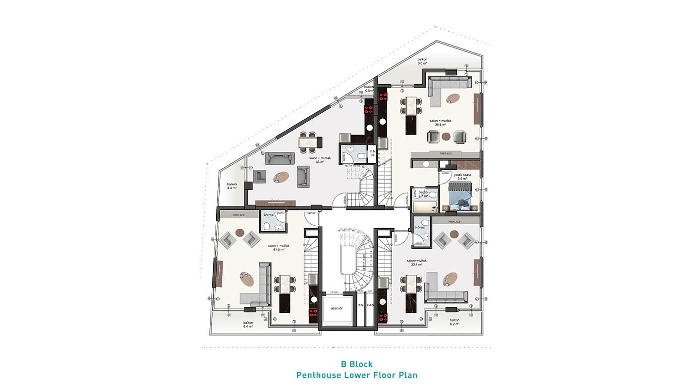 Square Light – Apartments for Sale in Alanya, Turkey - 34984