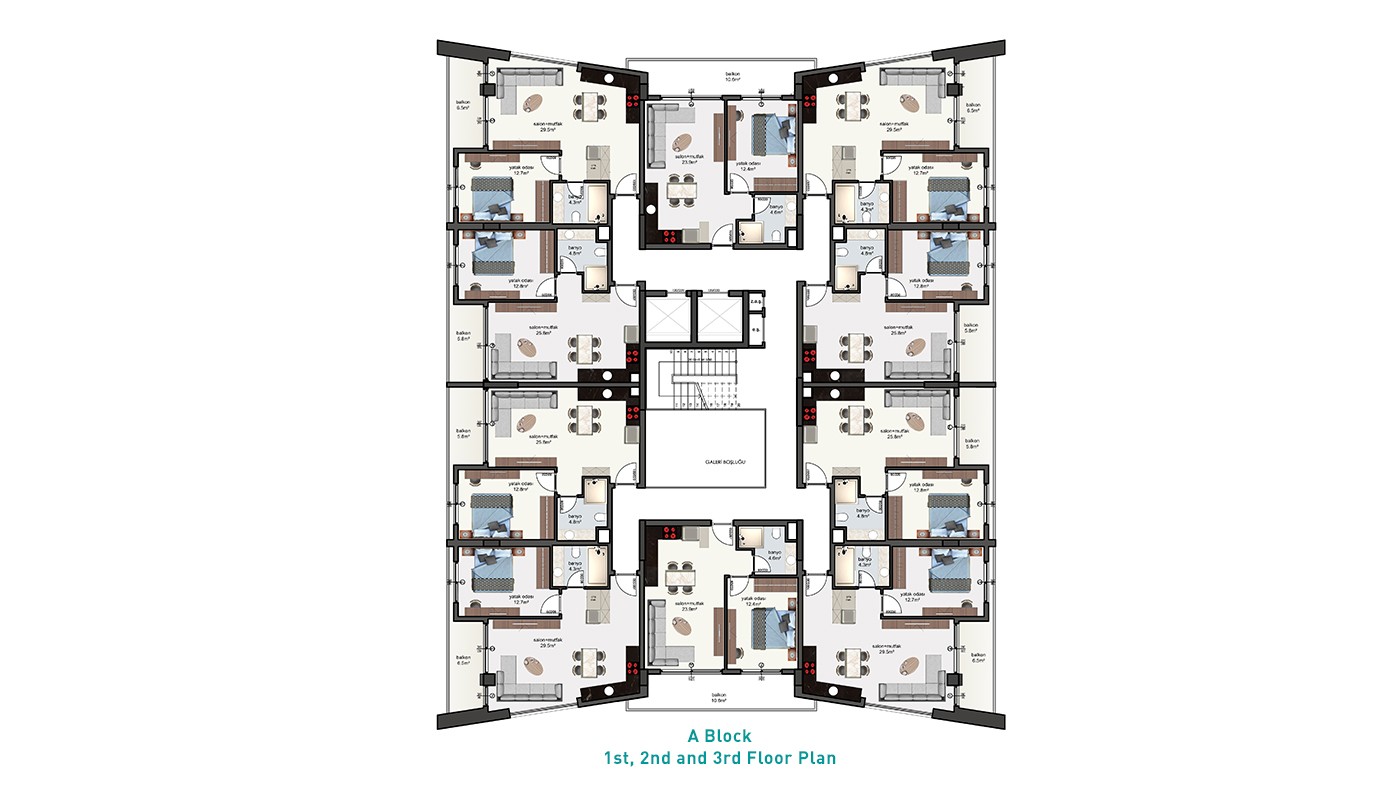 Square Light – Apartments for Sale in Alanya, Turkey - 34990