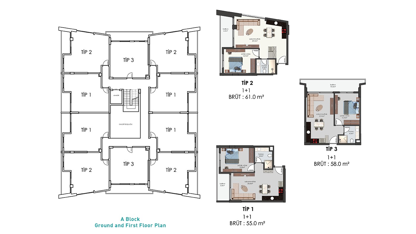 Square Light – Apartments for Sale in Alanya, Turkey - 34991