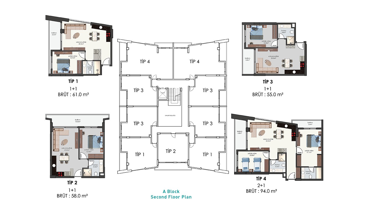 Square Light – Apartments for Sale in Alanya, Turkey - 34993