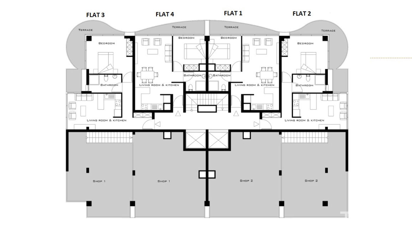 Apartamenty z widokiem na morze na sprzedaż w centrum Kyrenii - 22167