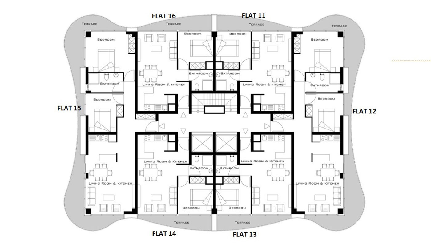 Apartamenty z widokiem na morze na sprzedaż w centrum Kyrenii - 22169