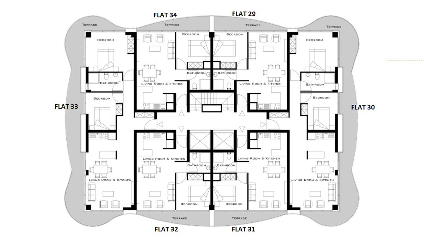 Apartamenty z widokiem na morze na sprzedaż w centrum Kyrenii - 22172